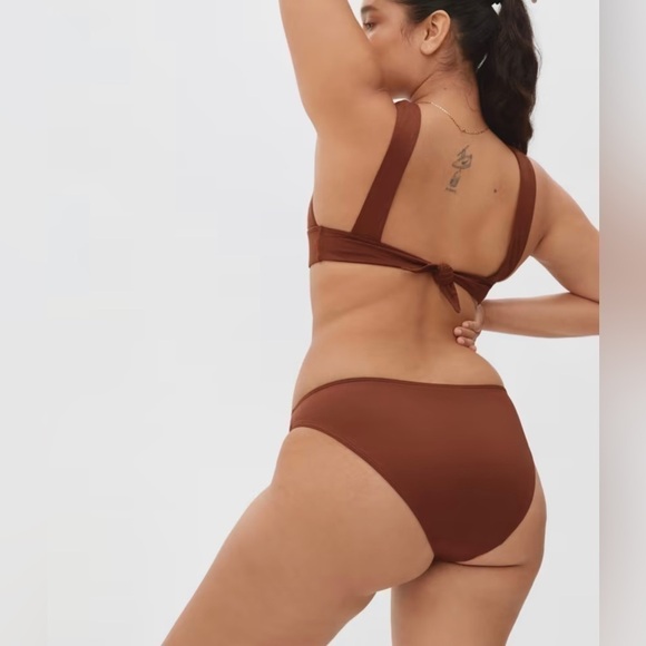 Everlane The Bikini Bottom in Brown/Rosewood NWT SIZE Medium SOLD OUT ONLINE - Picture 6 of 9